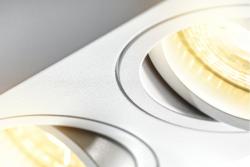 Decor Luminaire de plafond AVEIRO DUO BIS en aluminium 160x80x90mm IP20 max 20W*2 carré blanc. 1208963833