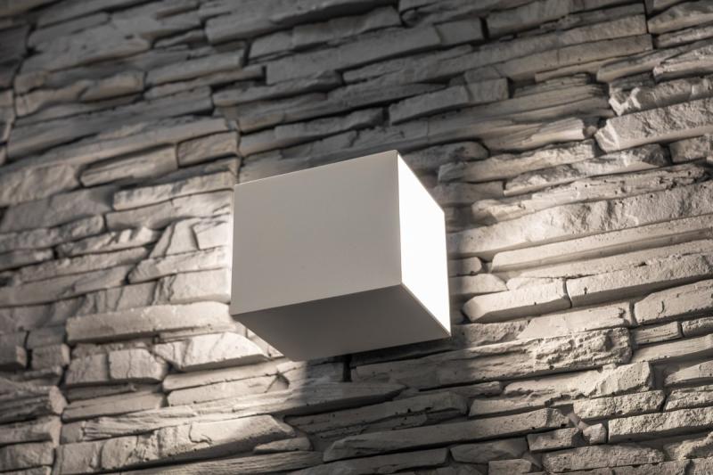 Decor Applique murale CAMPIONE en aluminium G9 IP20 max. 40W IP20 carré blanc. 1208963850