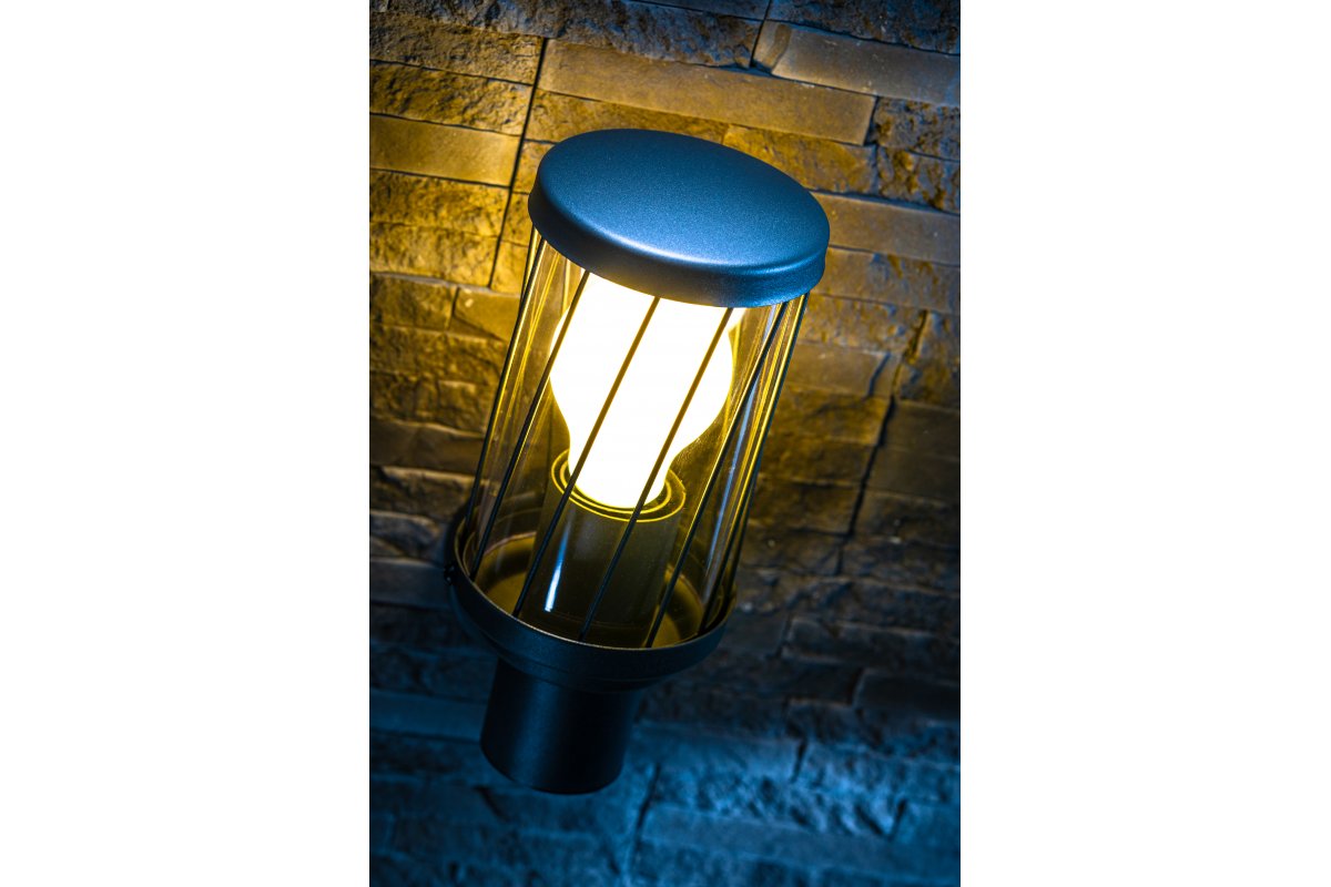 Decor KERTA-A lumière de jardin E27 MAX.12W IP44 AC220-240V 50-60Hz simple lampe murale graphite supérieure. 1208963906