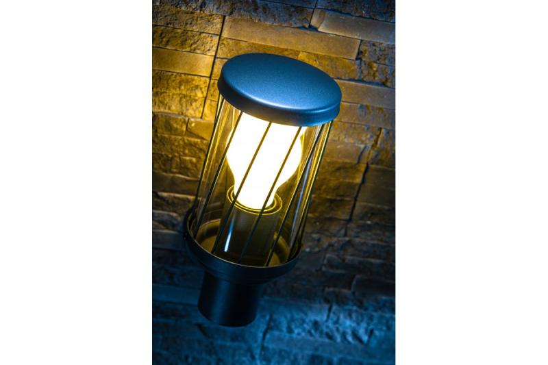 Decor KERTA-A Gartenleuchte E27 MAX.12W IP44 AC220-240V 50-60Hz einfache Wandleuchte oben Graphit 1208963906
