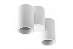 Decor Luminaire de plafond LUPO en aluminium 17.5x5.6x11.5 IP20 2*GU10 max. 50W rond blanc. 1208963925