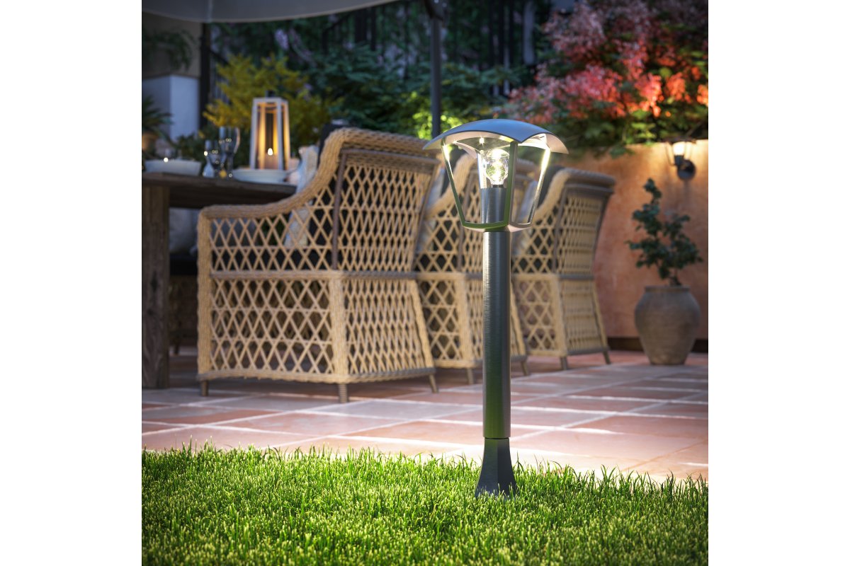 Decor Élément de jardin MARINA-P E27 MAX.20W IP54 AC220-240V 50-60Hz pilier noir 1208963931