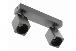 Decor Deckenleuchte RENO Aluminium IP20 max. 20W*2 Doppelquadrat Schwarz 1208963980