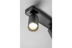 Decor Luminaire de plafond SANTO BIS en aluminium IP20 max. 20W*2 double rond noir. 1208963999