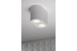 Decor Plafonnier SENSO DUO alum 83x165x110 IP20 MAX 50W rond blanc. 1208964010