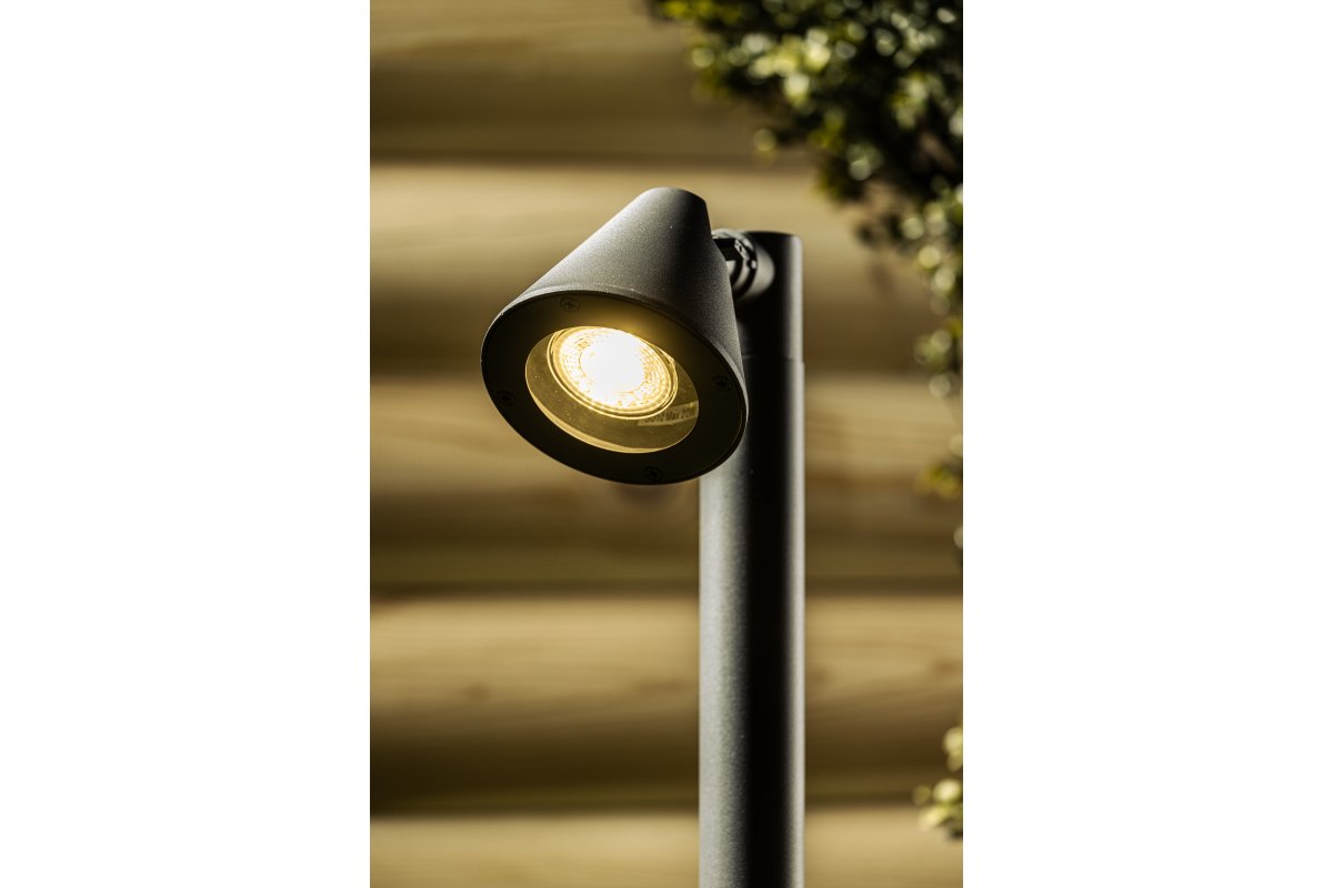 Decor LUSTINO-P 50 GU10 MAX.20W IP44 AC220-240V 50-60Hz fixation de jardin graphite sur poteau 1208964033