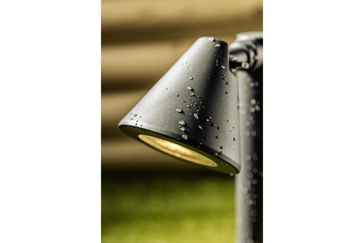 Decor LUSTINO-P 50 GU10 MAX.20W IP44 AC220-240V 50-60Hz fixation de jardin graphite sur poteau 1208964033