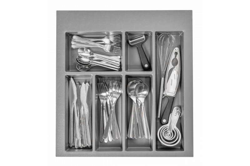 Decor Cutle Besteckeinsatz für Küchenschublade 500 Anthrazit 1208966376