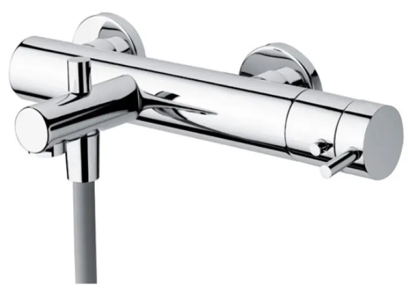 Waterevolution Flow Badethermostat mit Handbrausegarnitur PVD Hellgold T130TWGE