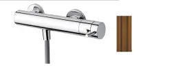 Thermostat de douche Waterevolution Flow avec ensemble de douche rond PVD cuivre brossé T140TNRCPE