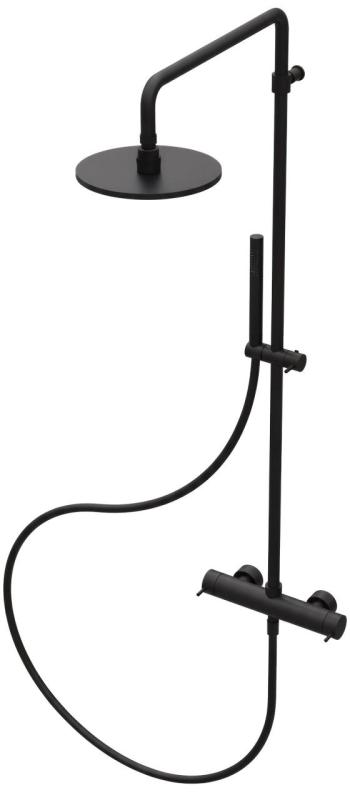 Wasserevolution Flow Duschkombination mit Regendusche matt schwarz T141NPR