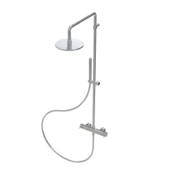 Waterevolution Flow ensemble de douche avec douche de tête en inox T141NIE