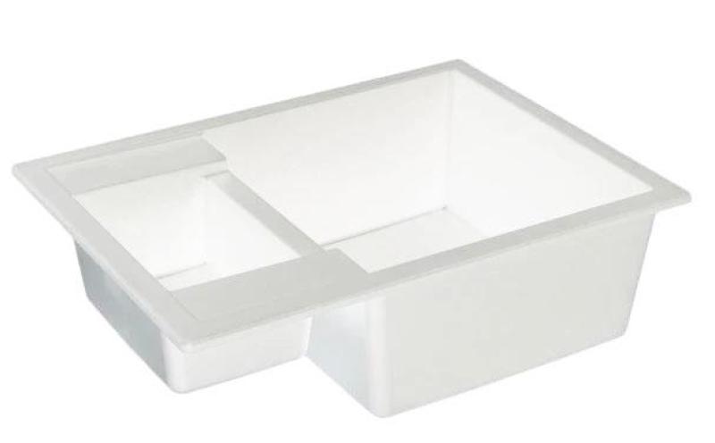GraniteMy Smart extra flache 1,5 Granit-Aufsatzspüle weiß 58x44cm 1208967418