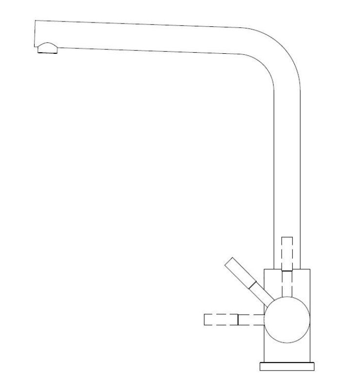 Pure.Sink Elite Steel Spark Küchenarmatur Matt Schwarz PS8040-10