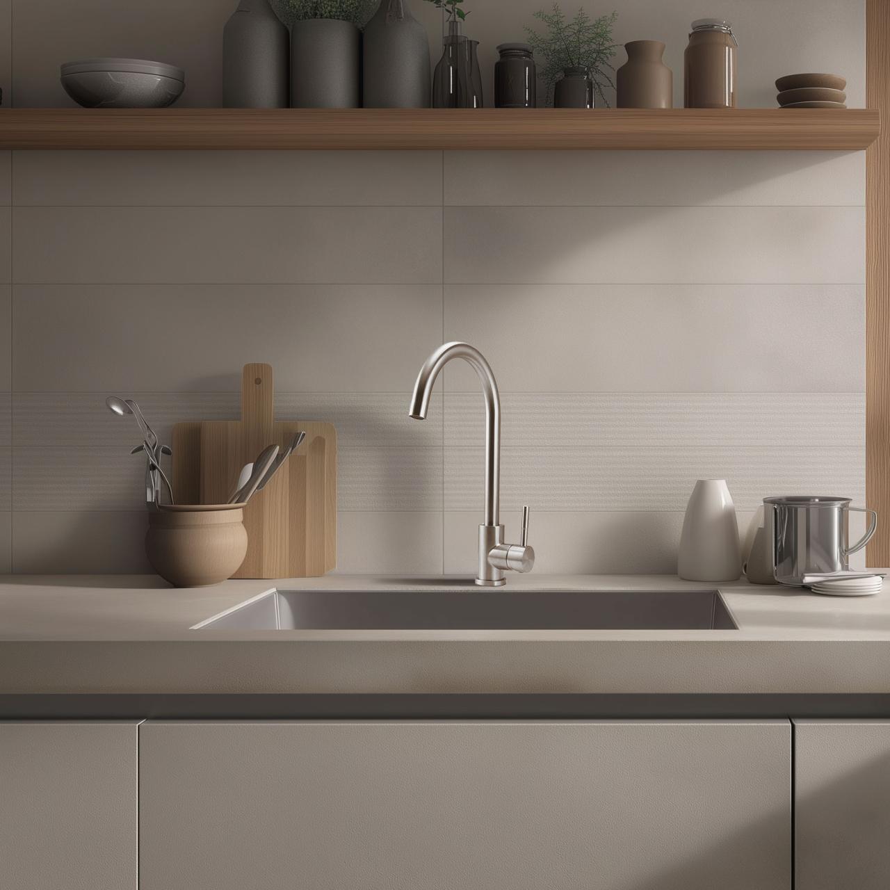 Robinet de cuisine Pure.Sink Elite Steel Stream en inox PS8044-02