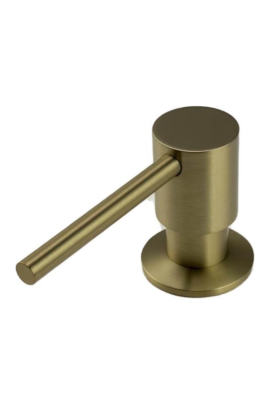Pure.Sink Elite Steel Shine Einbau Seifenspender PVD gebürstetes Gold von oben nachfüllbar PS9010-60