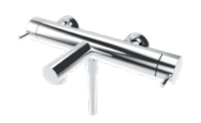 Waterevolution Flow mitigeur de douche deux voies avec douchette PVD Cuivre T130NCPE