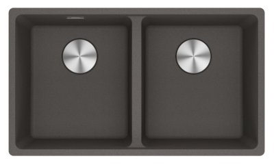 Franke Maris MRG 220-35-35 Fragranite Slate Grey Double Évier gris foncé Installation à fleur 135.0714.633