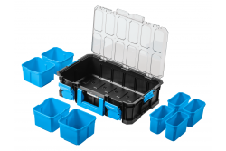 Organisateur Hoegert avec couvercle en polycarbonate et bacs