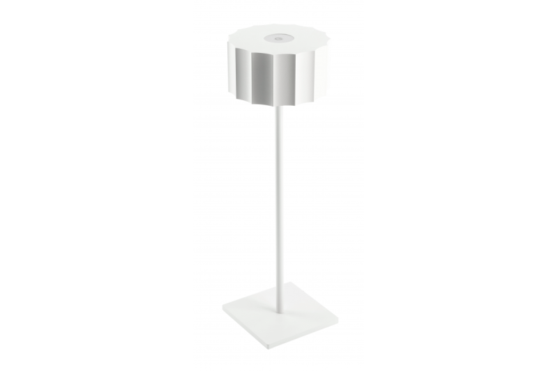 'Lampe de table LED AZELIA, 2,5W, 200lm, DC 5V, 1A,4000 K, batterie 4000 mAh, dimmable,blanche