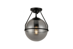 Luminaire de plafond DROP, 7165, AC220-240V, 50/60Hz, 1*E27, max.25W, dia.21 cm, noir
