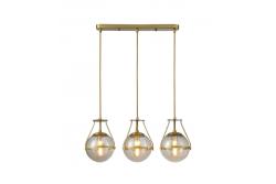 Luminaire de plafond DROP 3, 6335, AC220-240V, 50/60Hz, 3*E27, max.25W, longueur 68 cm, or