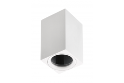 Plafonnier TIPO, alu, 60x60x100, IP20, max 50W, carré. Blanc