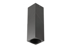 Luminaire de plafond VIRGO, max. 250V, 50/60Hz, 57x57x152mm, IP20, max. 20W, Carré, Noir