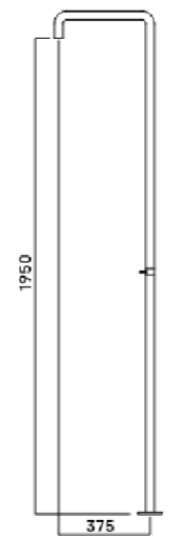 Wasserevolution Flow Duschsäule mit Mischknopf Edelstahl T146IE