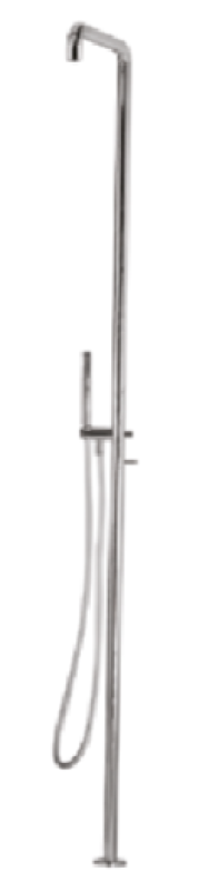 Waterevolution Flow Duschsäule mit Mischknopf und Handbrause Gun Metal T147GME