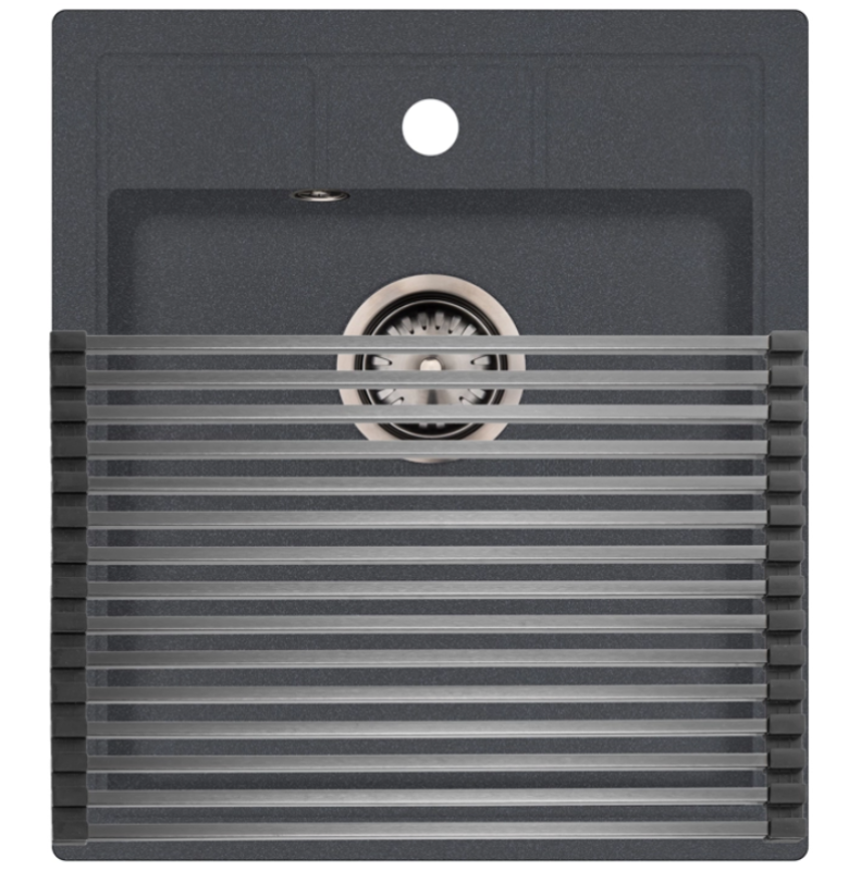 Ausmann Turt Chrome Tapis roulant sur et pour dans l'évier 28x45 cm 1208969723