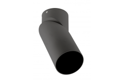Lampe de plafond VIRGO, max. 250V, 50/60Hz, 57x152mm, IP20, max. 20W, Rond, Noir