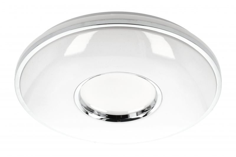 SORI LED-Deckenleuchte, Ø490mm, CCT, 48W, 3840lm, AC180-250V, 50/60 Hz, PF>0,9, IP54, Fernbedienung, weiß, 3 Jahre Garantie.