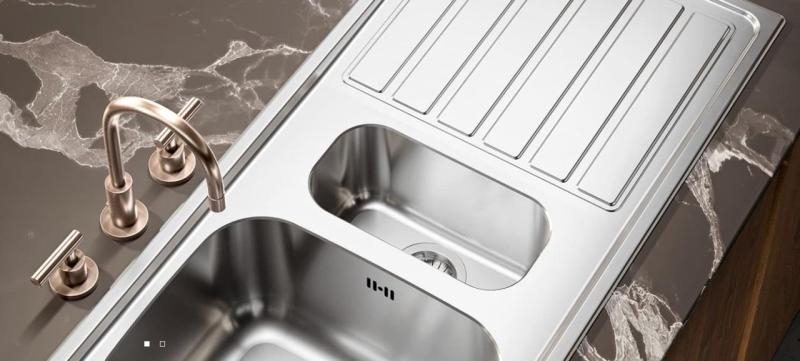 Évier double en inox Banka Centurio 20 à poser 80x50cm 1208970026