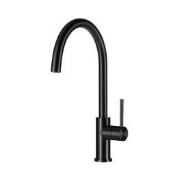 Lorreine Mersey-Black PVD robinet de cuisine entièrement en inox avec bec pivotant noir 1208970032