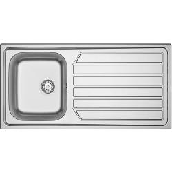 Évier en inox Banka Centurio 100-34 avec égouttoir 100x50cm montage en surface 1208970033