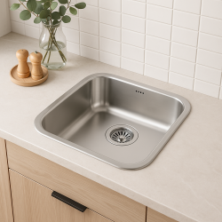 Évier Banka IB3440 en inox 34 x 40 cm Montage en surface et encastré 1208970047