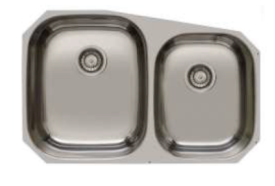 Banka Princess Évier double en acier inoxydable à encastrer 750 x 475 mm 1208970067
