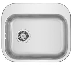 Évier en inox Banka Boston 54 x 46 cm à encastrer avec trou pour robinet 1208970068