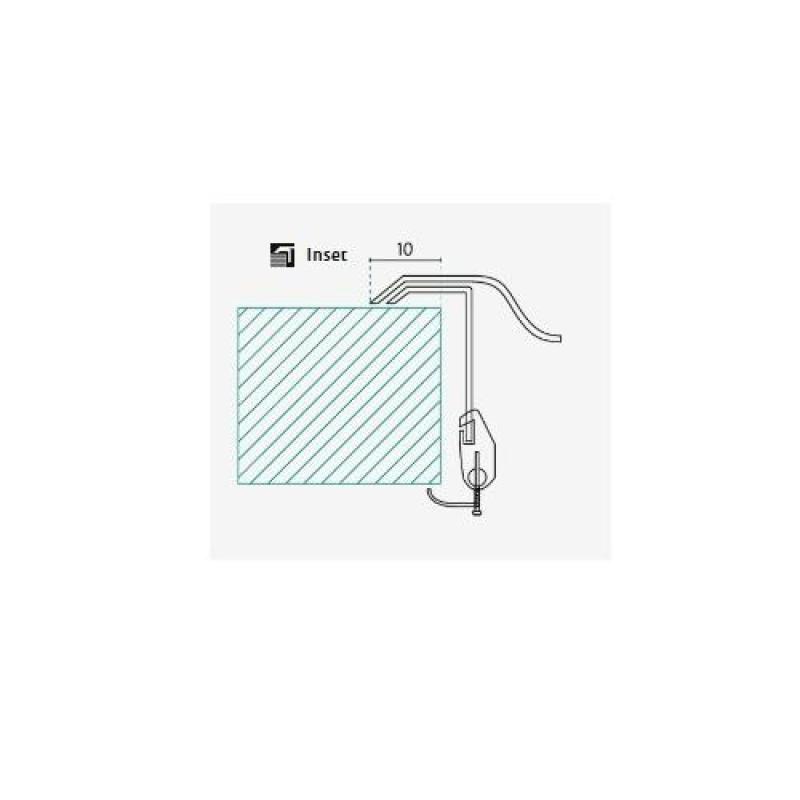 Banka Boston Évier peu profond en acier inoxydable avec égouttoir 542 x 402 mm Montage en surface 1208970073