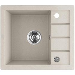 Aquadesign Somerset Évier à Poser en Granit Beige Sable avec Petit Égouttoir 570 x 495 mm 1208970083