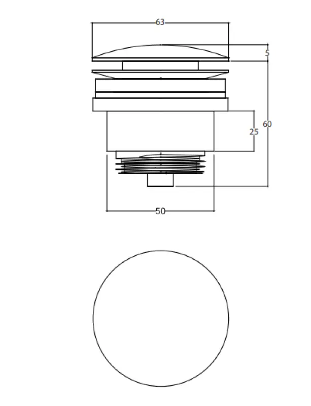 Water Evolution Flow Ablaufventil 1.1/4 PVD gebürstetes Gold M199VAL1WGE