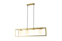 OUTLET Cadre Endommagé Décor Avelin suspension avec cadre rectangulaire doré largeur 80 cm 2287