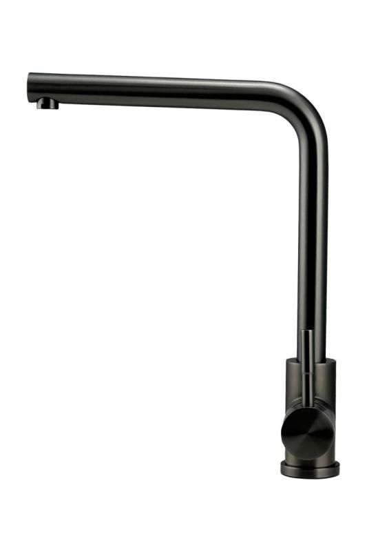 Pure.Sink Prestige Kombinationsset Gun Metal Spüle 50x40 cm mit Gun Metal Küchenarmatur 1208970763