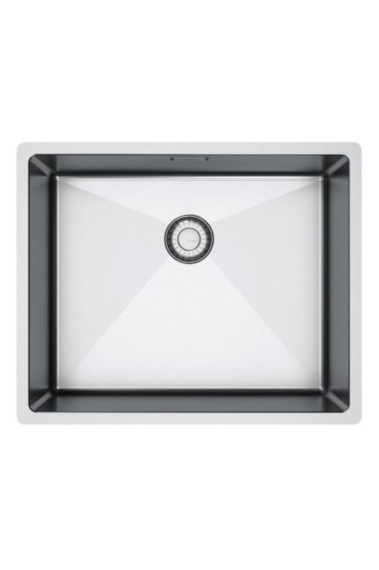 Franke Bolero Plus New R10 B2X 210-50-40 Edelstahl Spülbecken Flachbau, Unterbau und Aufbau 50x40 cm 127.0728.977
