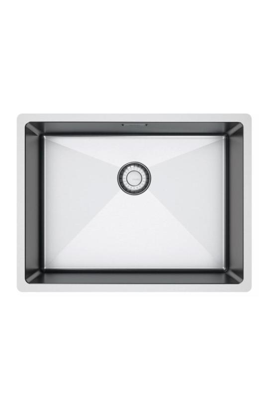 Franke Bolero Plus New R10 B2X 210-50-37 Edelstahl Spülbecken Flachbau, Unterbau und Aufbau 50x37 cm 127.0730.521
