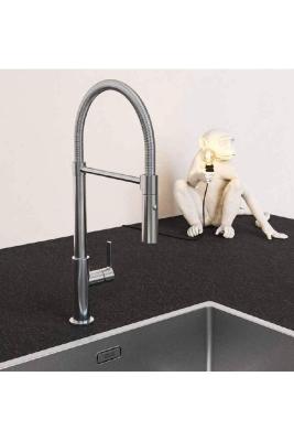 Franke Maris Semi Pro Robinet de Cuisine à Bec Flexible Noir 115.0728.396