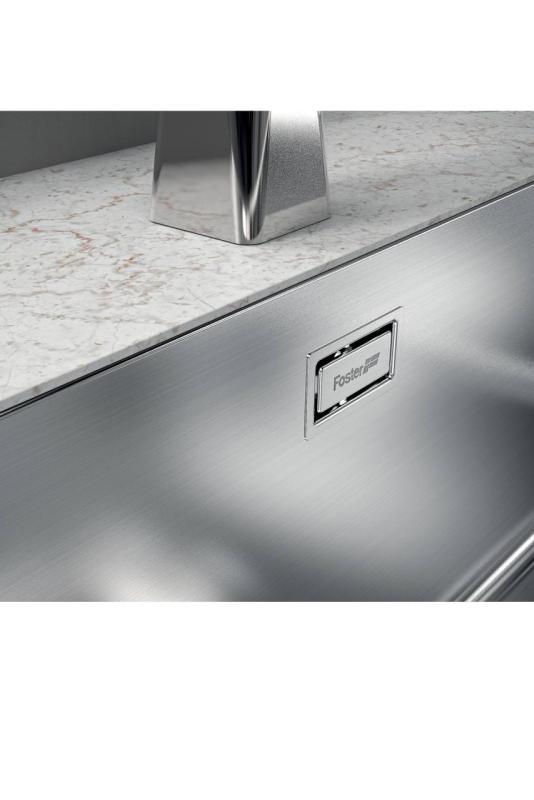 Foster Phantom Slimline Edelstahl Spülbecken 40x40cm Unterbau für keramische Arbeitsplatten 1208971123