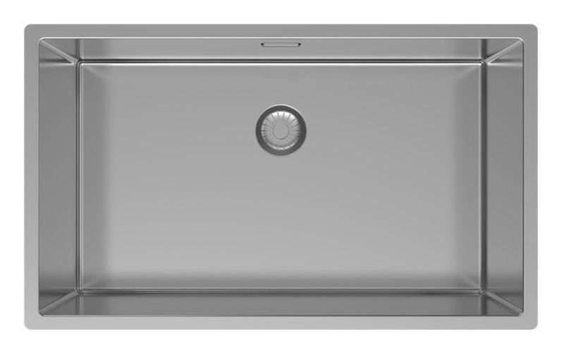 Pure.Sink Exclusivo großer Edelstahlspüle 70x40 cm 10mm Radius Unterbau, Flacheneinbau und Aufbau PEX7040-02