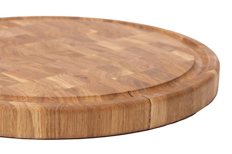 Woodsea Woodstone Eiche rund - Eichenholz runde Schneidebrett Ø42cm 1208971525